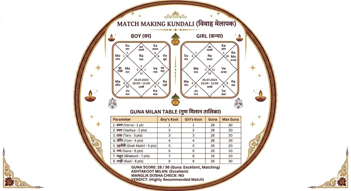 Kundli Matching Before Marriage